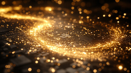 intricate circuit board with detailed electronic components, symbolizing technology, innovation, and the digital age. The image emphasizes precision and complexity in modern electronics