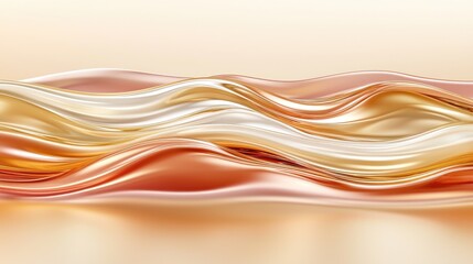 Obraz premium Abstract waves of soft colors flowing seamlessly across the canvas.