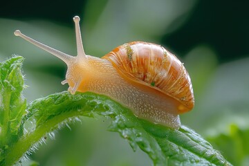 Stunning Macro Photography of Snail Tentacles A Close-Up Look at Nature's Intricate Details Discover the beauty of a snail's delicate anatomy in this sharp macro shot Perfect for nature lovers and