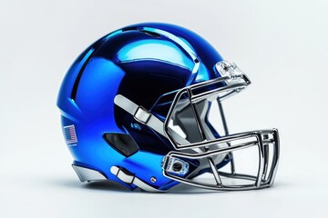Fototapeta premium Shiny Blue Football Helmet