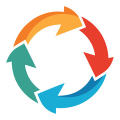 Stunning Repeated Circular Diagram with Seamless Arrows for Your Next Infographic