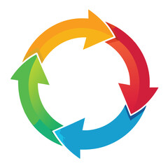 Stunning Repeated Circular Diagram with Seamless Arrows for Your Next Infographic