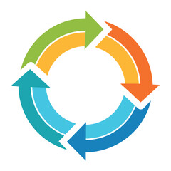 Stunning Repeated Circular Diagram with Seamless Arrows for Your Next Infographic