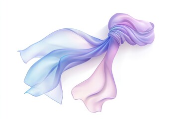 Naklejka premium Flowing Silk Scarf
