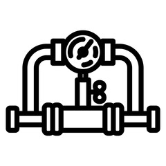 Construction icon related to buildings and heavy equipment