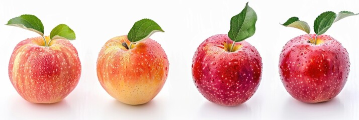 Apple fruit over white background