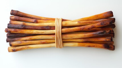 Traditional Italian Grissini Breadsticks. Generative AI