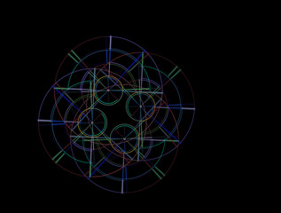 Imaginatory fractal abstract background Image