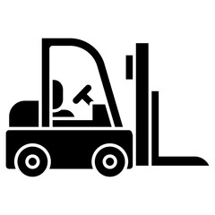 Construction icon related to buildings and heavy equipment