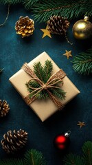 Fototapeta premium Explore creative holiday card design ideas infographic featuring winter abstract themes with free copy space