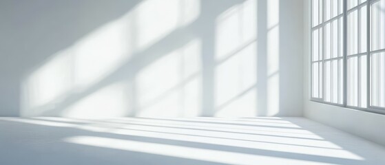 Fototapeta premium Explore the beauty of light reflections on a clean white background