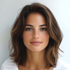 Naklejka premium shoulder length hairscut