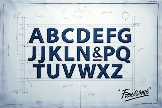 Blueprint Alphabet