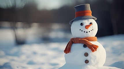 Snowman with a Hat