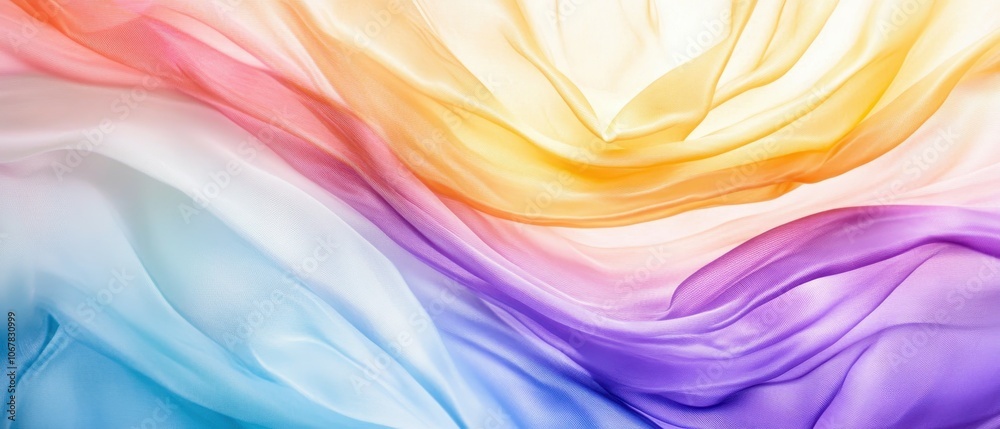 Poster create stunning visuals with a subtle rainbow gradient and soft transitions in design
