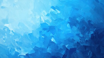 A serene abstract depiction featuring various shades of blue, evoking feelings of calm and tranquility.