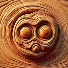 Wooden Patterned Owl: Eyes of the Wild