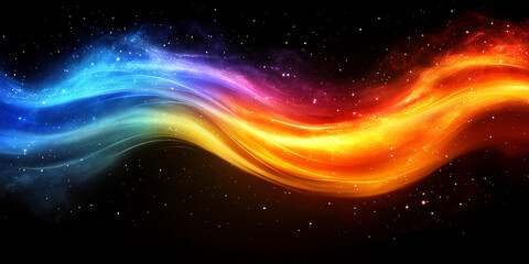 Obraz premium abstract, bright technology background featuring geometric patterns and glowing light effects, symbolizing digital innovation, connectivity, and the evolution of modern tech