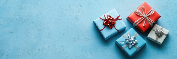 Obraz premium Gift box for holiday closeup view