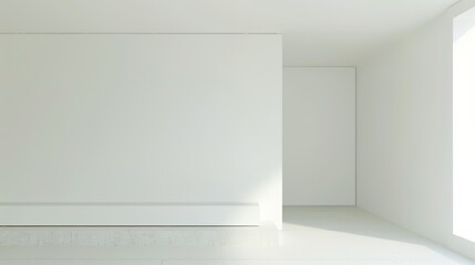 White Minimalist Booth - a sleek and modern display concept. The white minimalist design creates a clean and inviting space.