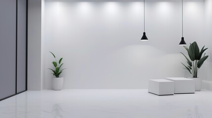 White Minimalist Booth - a sleek and modern display concept. The white minimalist design creates a clean and inviting space.