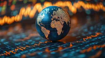 glass globe, symbolizing global unity, interconnectedness, and transparency. Abstract reflections add a modern, thought-provoking touch, highlighting themes of globalization and unity