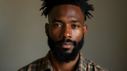 Obraz premium Portrait of African handsome man