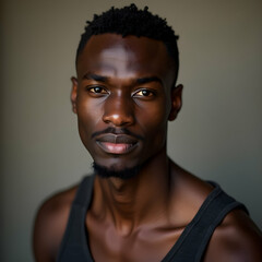 Obraz premium Portrait of African handsome man