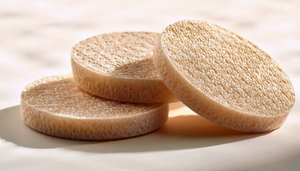 makeup sponges on the floor