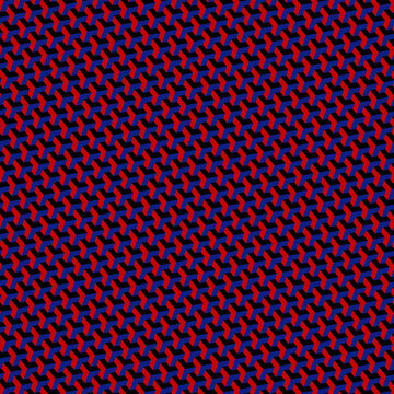 Varying Hues Alternating Color Checkerboard Style Tapered Block Cube Pyramid Pattern 1083