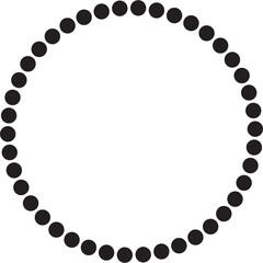 Dotted circular round, symbol, icon, frame