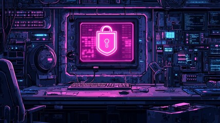 Digital Security with a Modern Flat Panel Featuring Reset Function and RSA Encryption Technology