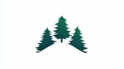 Obraz premium green christmas tree