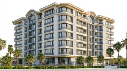 Modern Condominium with Balconies and Natural Light