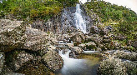 Aber falls in Snowdonia. North Wales. UK
