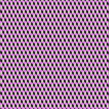 Varying Hue Alternating Color Checkerboard Style Tapered Block Cube Pyramid Pattern 1100