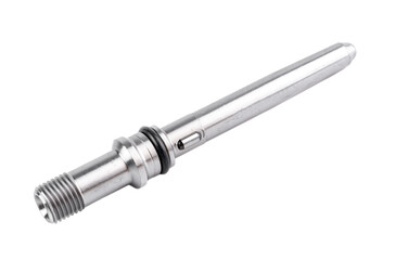 New car connector on white background close up