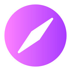 compass gradient icon