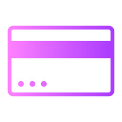 credit card gradient icon