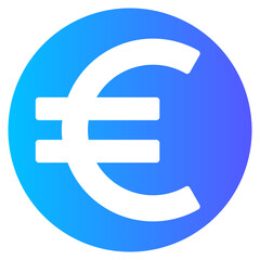 euro gradient icon