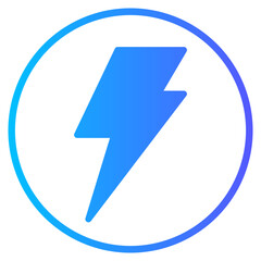 bolt gradient icon