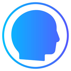 head gradient icon