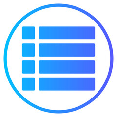 Obraz premium list gradient icon