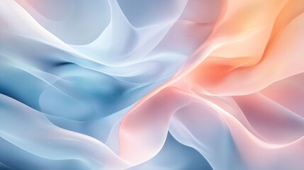 Fototapeta premium Abstract background with flowing blue and orange colors.