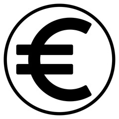 euro glyph icon