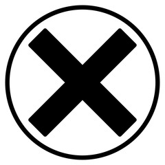 Fototapeta premium delete glyph icon