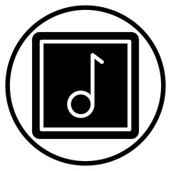 music glyph icon