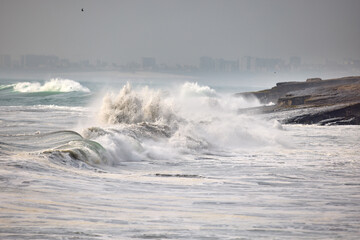 The power of water in motion. Nature’s relentless sculptor, carving cliffs and reshaping shores. A reminder that even the strongest foundations are no match for time and tide. Caplina Chorrillos Peru