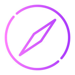 compass gradient icon