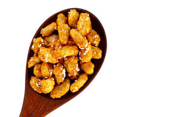 Caramelised peanuts with sesame, Candied peanuts
